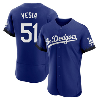 Authentic Los Angeles Dodgers Alex Vesia 2021 City Connect Jersey - Royal