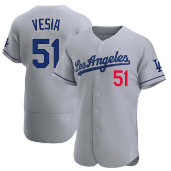 Authentic Los Angeles Dodgers Alex Vesia Away Jersey - Gray