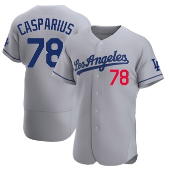 Authentic Los Angeles Dodgers Ben Casparius Away Jersey - Gray