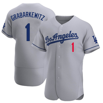 Authentic Los Angeles Dodgers Billy Grabarkewitz Away Jersey - Gray