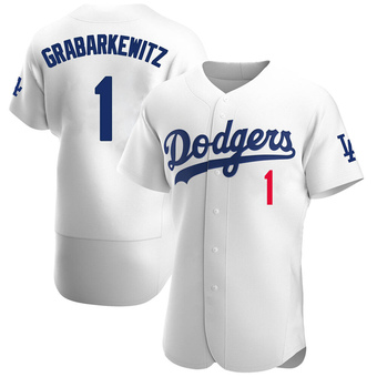 Authentic Los Angeles Dodgers Billy Grabarkewitz Home Jersey - White