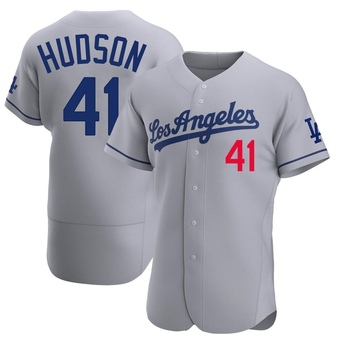 Authentic Los Angeles Dodgers Daniel Hudson Away Jersey - Gray