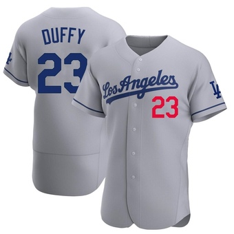 Authentic Los Angeles Dodgers Danny Duffy Away Jersey - Gray