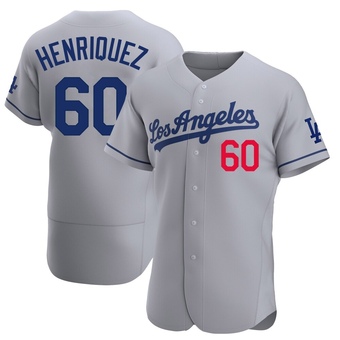 Authentic Los Angeles Dodgers Edgardo Henriquez Away Jersey - Gray