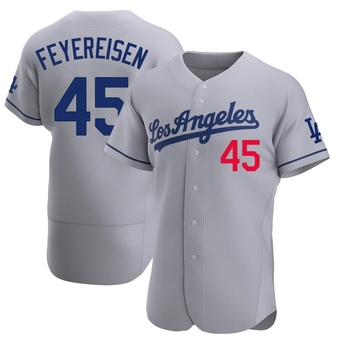 Authentic Los Angeles Dodgers J.P. Feyereisen Away Jersey - Gray