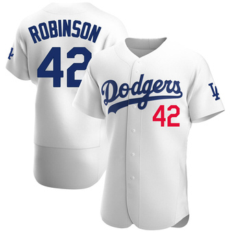 Authentic Los Angeles Dodgers Jackie Robinson Home Jersey - White