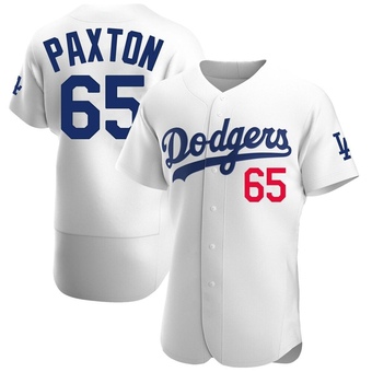 Authentic Los Angeles Dodgers James Paxton Home Jersey - White