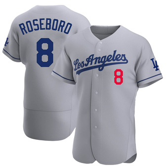 Authentic Los Angeles Dodgers John Roseboro Away Jersey - Gray