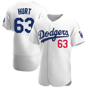 Authentic Los Angeles Dodgers Kyle Hurt Home Jersey - White