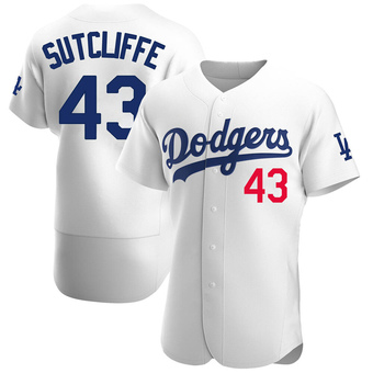 Authentic Los Angeles Dodgers Rick Sutcliffe Home Jersey - White