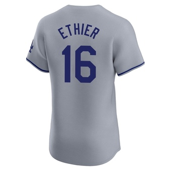 Elite Los Angeles Dodgers Andre Ethier Road Jersey - Gray