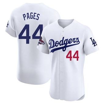 Elite Los Angeles Dodgers Andy Pages Home World Series Champions Jersey - White