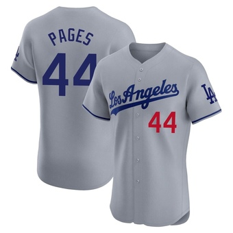 Elite Los Angeles Dodgers Andy Pages Road Jersey - Gray