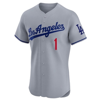 Elite Los Angeles Dodgers Billy Grabarkewitz Road Jersey - Gray