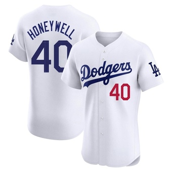 Elite Los Angeles Dodgers Brent Honeywell Home Jersey - White