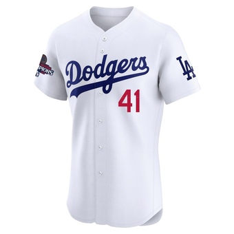 Elite Los Angeles Dodgers Daniel Hudson Home World Series Champions Jersey - White