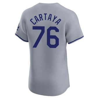 Elite Los Angeles Dodgers Diego Cartaya Road Jersey - Gray