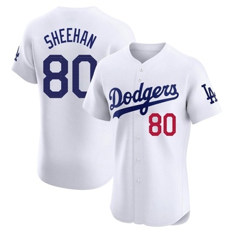 Elite Los Angeles Dodgers Emmet Sheehan Home Jersey - White