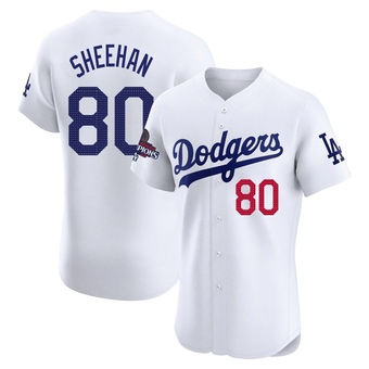 Elite Los Angeles Dodgers Emmet Sheehan Home World Series Champions Jersey - White