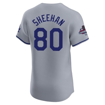 Elite Los Angeles Dodgers Emmet Sheehan Road World Series Champions Jersey - Gray