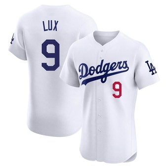 Elite Los Angeles Dodgers Gavin Lux Home Jersey - White