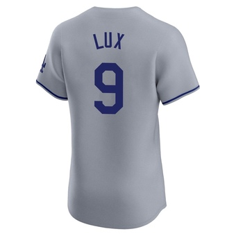 Elite Los Angeles Dodgers Gavin Lux Road Jersey - Gray