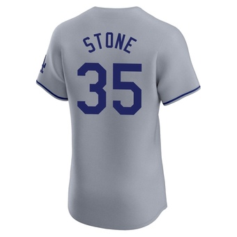 Elite Los Angeles Dodgers Gavin Stone Road Jersey - Gray