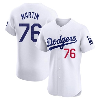 Elite Los Angeles Dodgers J.D. Martin Home Jersey - White