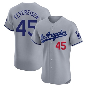 Elite Los Angeles Dodgers J.P. Feyereisen Road Jersey - Gray