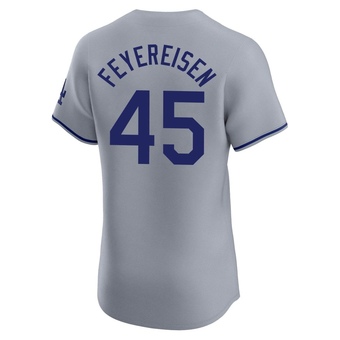 Elite Los Angeles Dodgers J.P. Feyereisen Road Jersey - Gray