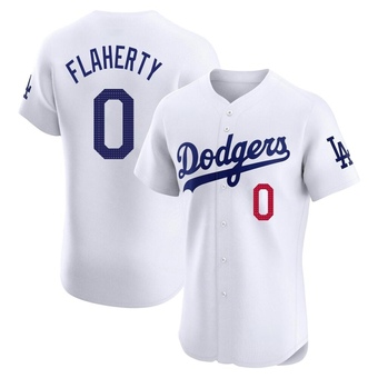 Elite Los Angeles Dodgers Jack Flaherty Home Jersey - White