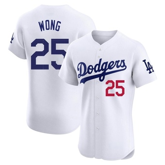 Elite Los Angeles Dodgers Kolten Wong Home Jersey - White