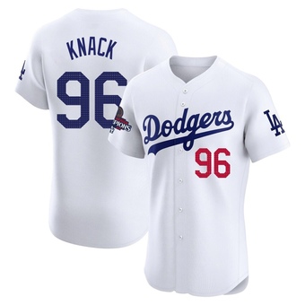 Elite Los Angeles Dodgers Landon Knack Home World Series Champions Jersey - White