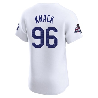 Elite Los Angeles Dodgers Landon Knack Home World Series Champions Jersey - White