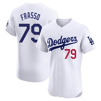 Elite Los Angeles Dodgers Nick Frasso Home Jersey - White