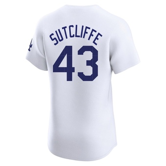 Elite Los Angeles Dodgers Rick Sutcliffe Home 2024 World Series Jersey - White