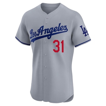 Elite Los Angeles Dodgers Tyler Glasnow Road Jersey - Gray