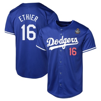 Limited Los Angeles Dodgers Andre Ethier Alternate 2024 World Series Jersey - Royal