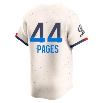 Limited Los Angeles Dodgers Andy Pages 2024 City Connect Jersey - Cream