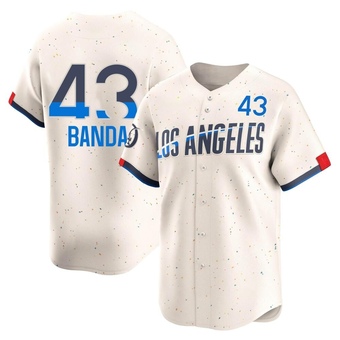 Limited Los Angeles Dodgers Anthony Banda 2024 City Connect Jersey - Cream