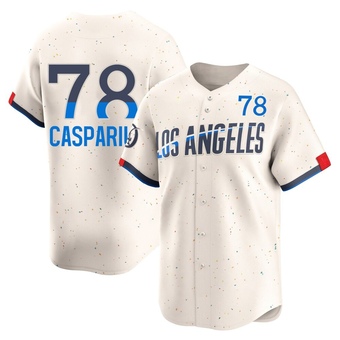 Limited Los Angeles Dodgers Ben Casparius 2024 City Connect Jersey - Cream