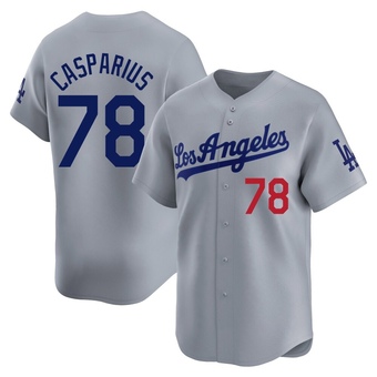 Limited Los Angeles Dodgers Ben Casparius Away Jersey - Gray