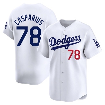 Limited Los Angeles Dodgers Ben Casparius Home Jersey - White