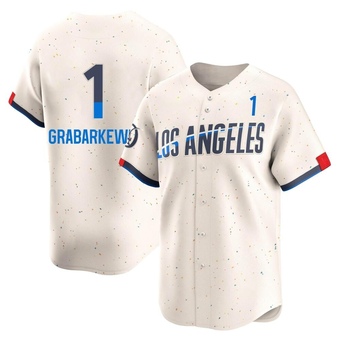 Limited Los Angeles Dodgers Billy Grabarkewitz 2024 City Connect Jersey - Cream