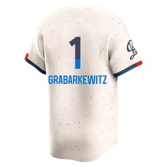 Limited Los Angeles Dodgers Billy Grabarkewitz 2024 City Connect Jersey - Cream