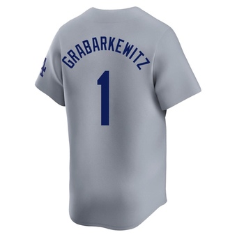 Limited Los Angeles Dodgers Billy Grabarkewitz Away Jersey - Gray