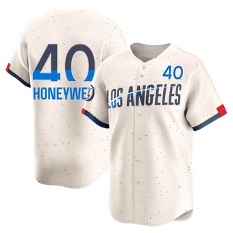 Limited Los Angeles Dodgers Brent Honeywell 2024 City Connect Jersey - Cream