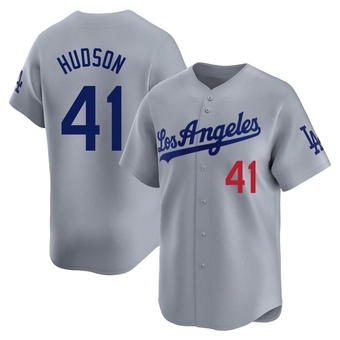 Limited Los Angeles Dodgers Daniel Hudson Away Jersey - Gray