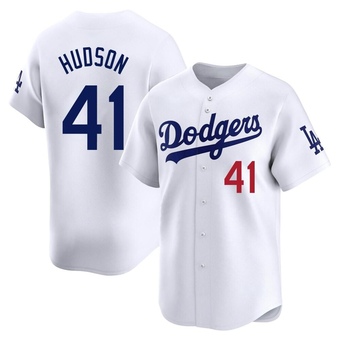 Limited Los Angeles Dodgers Daniel Hudson Home Jersey - White