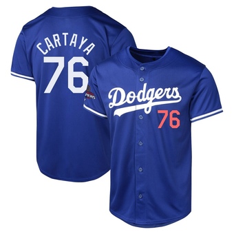 Limited Los Angeles Dodgers Diego Cartaya Alternate World Series Champions Jersey - Royal